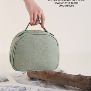 کیف آرایشی صندوقی برند Dior سبز دریایی