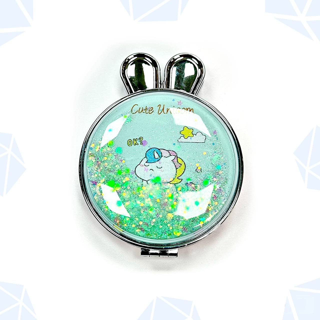 آینه آرایشی آکواریومی طرح اسب تک شاخ