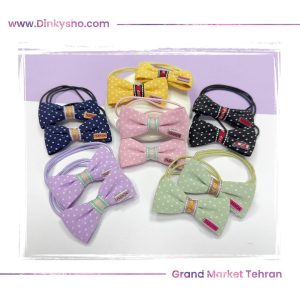 کش پاپیونی فانتزی طرح خال دار