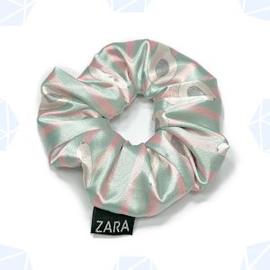 کش مو اسکرانچی ساتن ابریشم طرح آوکادو