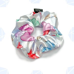 کش مو اسکرانچی ساتن ابریشم طرح عروسکی