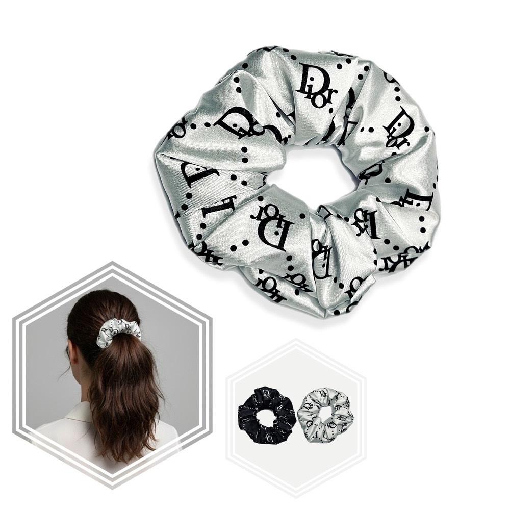 کش مو ساتن ابریشمی طرح کریستین دیور