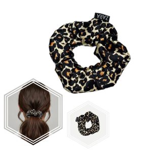 کش مو ساتن ابریشمی طرح پلنگی