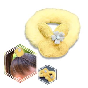 کش مو فانتزی پشمی طرح خرس