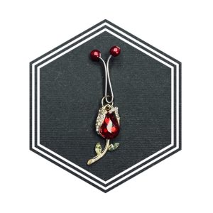 سنجاق روسری طرح رز